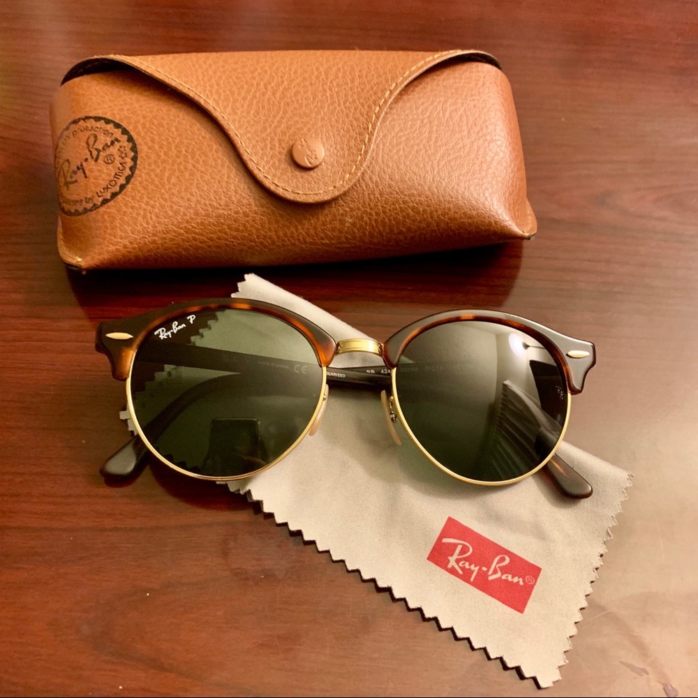 Ray-Ban Polarized Clubround Classic Sunglasses